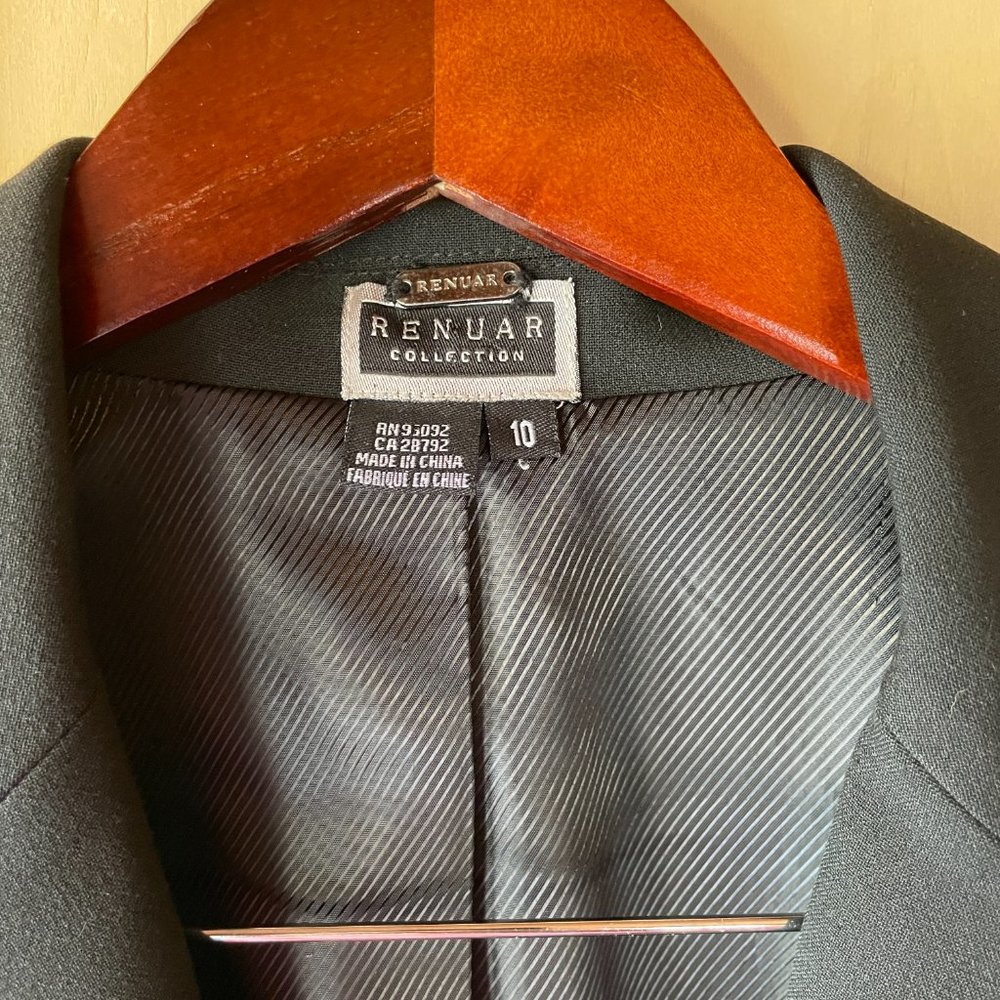 Renaur Black Blazer, Size 10 - Picture 2 of 8
